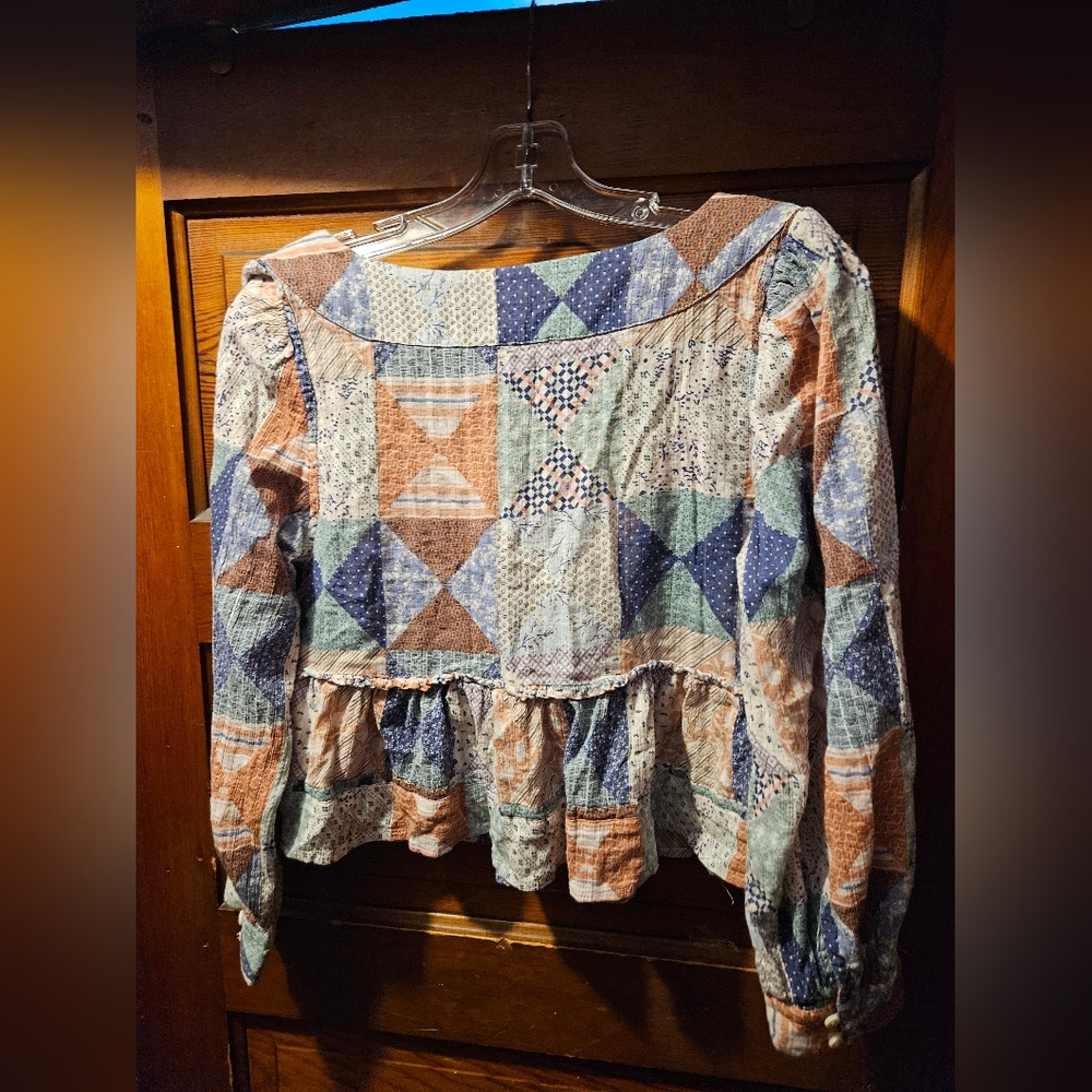 American Eagle Cottagecore Quilt Patterned Women'… - image 6